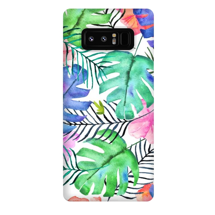 Galaxy Note 8 StrongFit Tropical Pastel  by Amaya Brydon