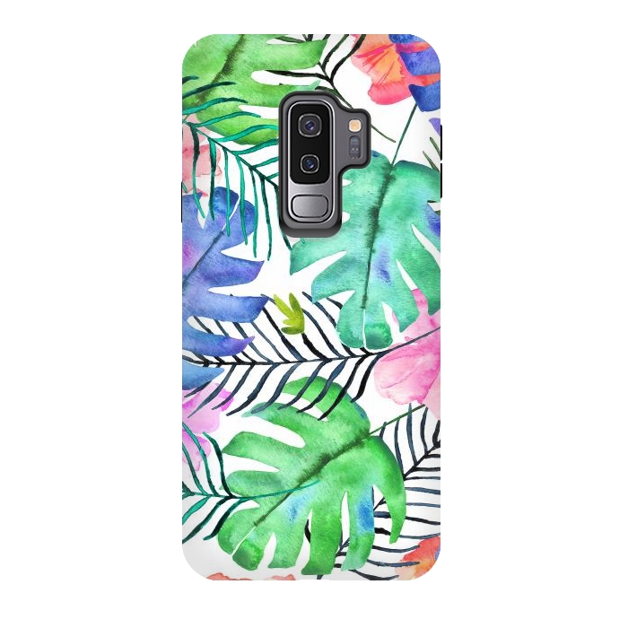 Galaxy S9 plus StrongFit Tropical Pastel  by Amaya Brydon
