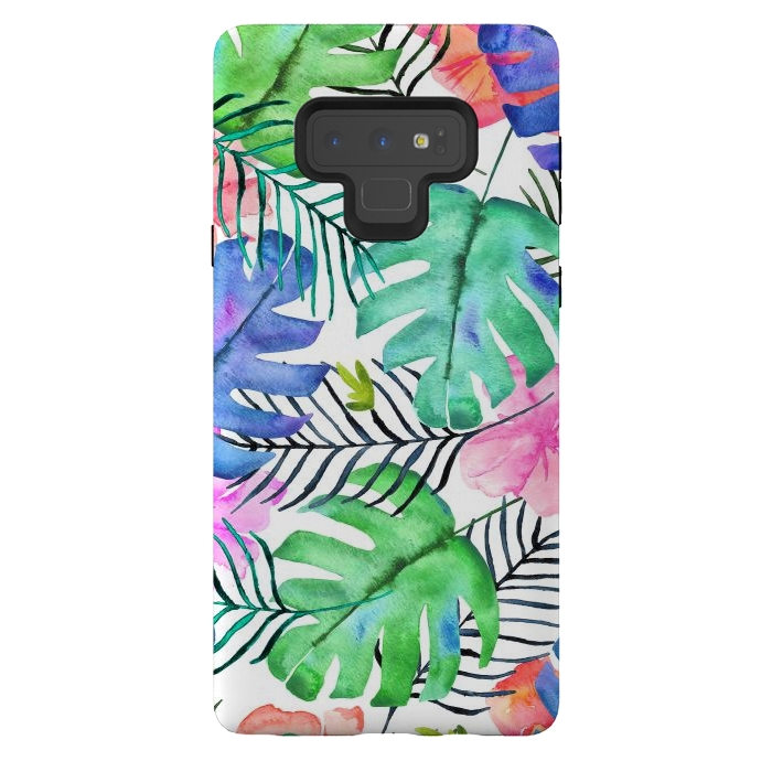 Galaxy Note 9 StrongFit Tropical Pastel  by Amaya Brydon
