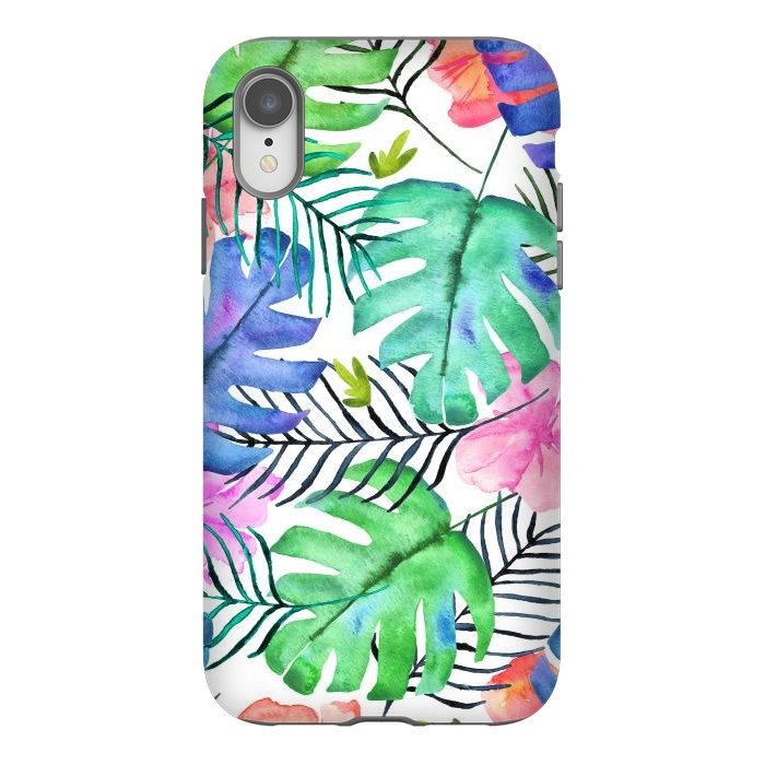 iPhone Xr StrongFit Tropical Pastel  by Amaya Brydon