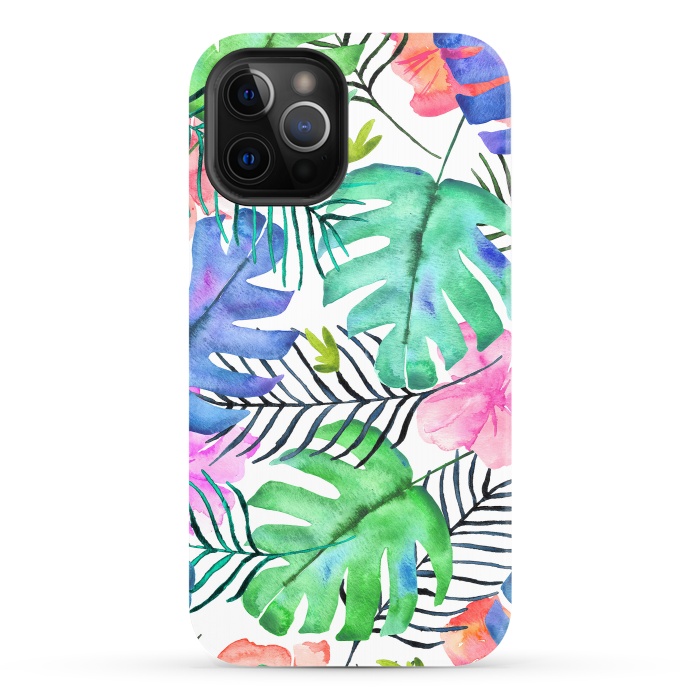 iPhone 12 Pro StrongFit Tropical Pastel  by Amaya Brydon