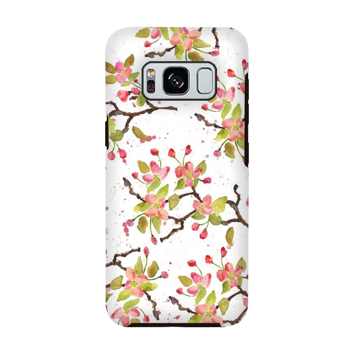 Galaxy S8 StrongFit Apple Blossoms by Amaya Brydon