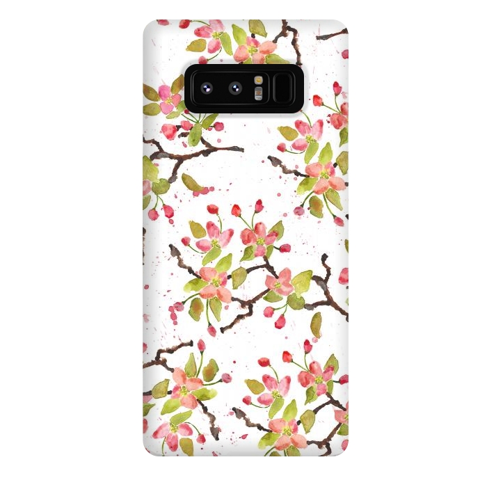 Galaxy Note 8 StrongFit Apple Blossoms by Amaya Brydon