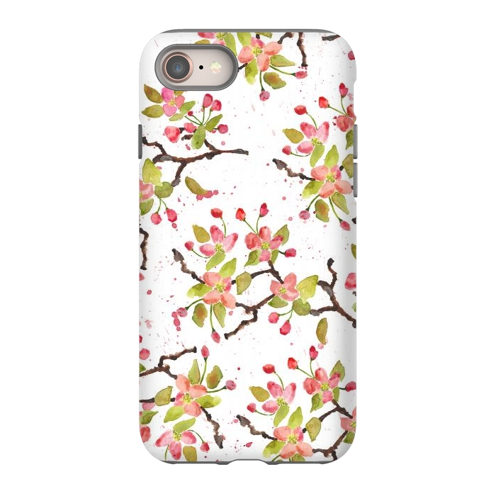 iPhone 8 StrongFit Apple Blossoms by Amaya Brydon