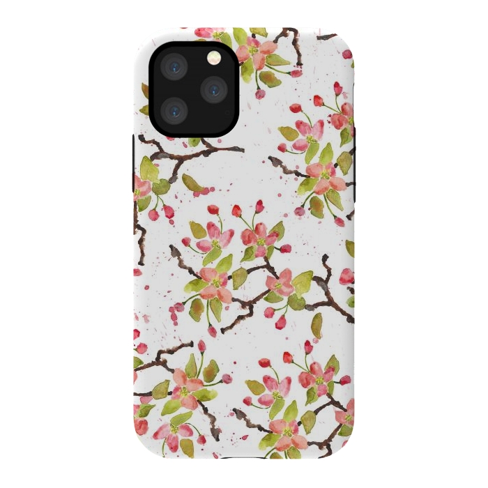 iPhone 11 Pro StrongFit Apple Blossoms by Amaya Brydon