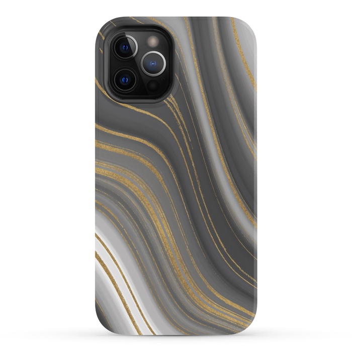 iPhone 12 Pro Max StrongFit Liquid Marble by ArtsCase