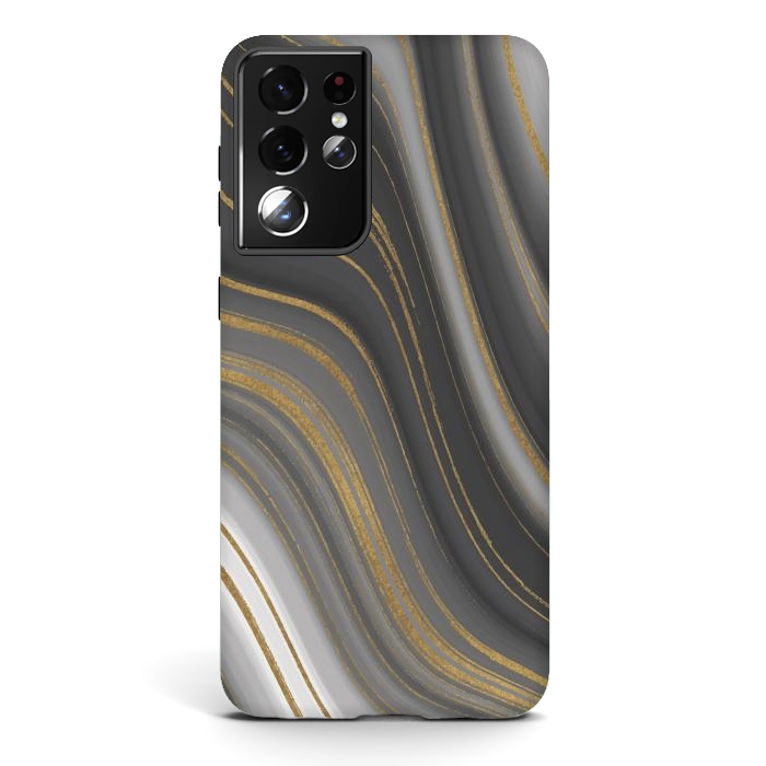 Galaxy S21 ultra StrongFit Liquid Marble by ArtsCase