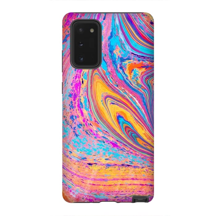 Galaxy Note 20 StrongFit Colorful Marbling Artwork by ArtsCase