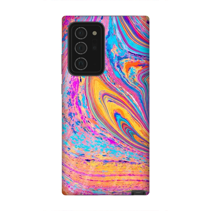 Galaxy Note 20 Ultra StrongFit Colorful Marbling Artwork by ArtsCase