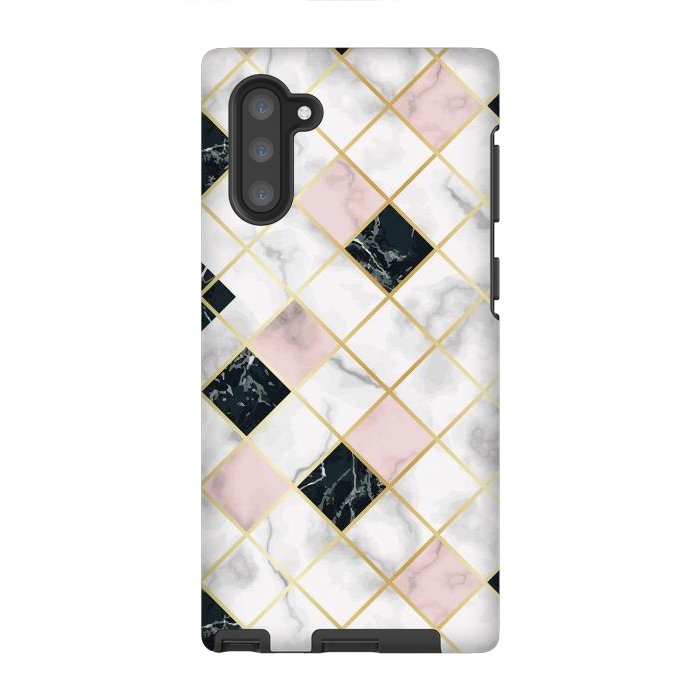 Galaxy Note 10 StrongFit Marble Geometry III by ArtsCase