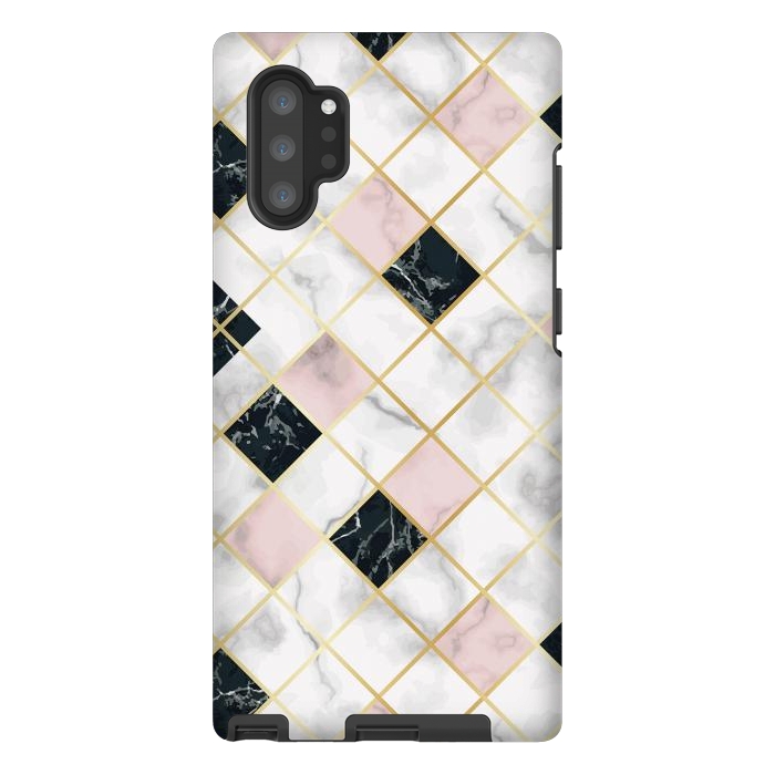 Galaxy Note 10 plus StrongFit Marble Geometry III by ArtsCase