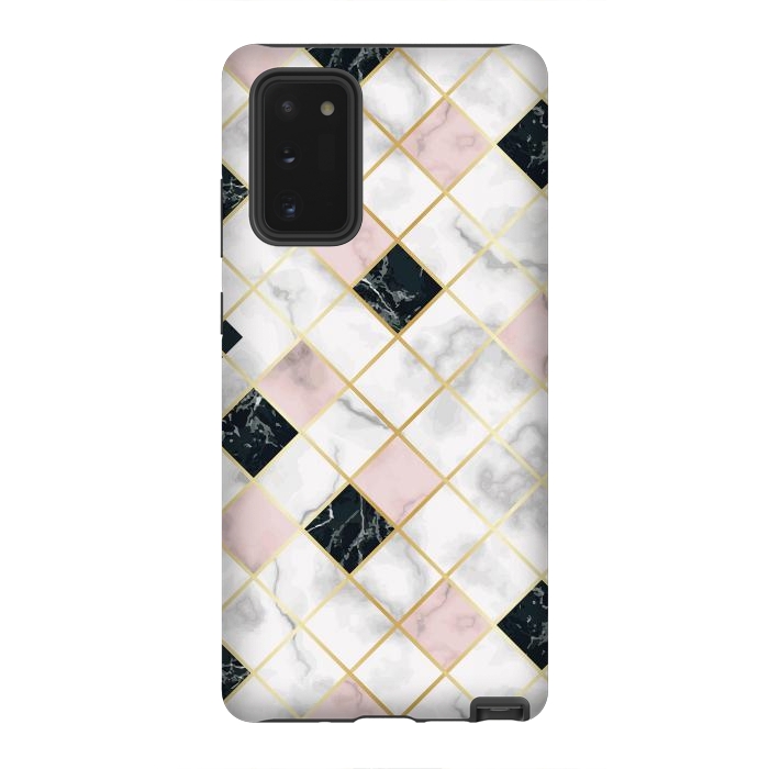 Galaxy Note 20 StrongFit Marble Geometry III by ArtsCase