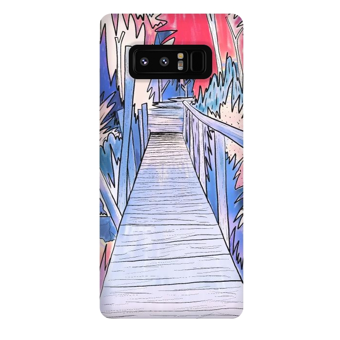 Galaxy Note 8 StrongFit The blue pathway by Steve Wade (Swade)