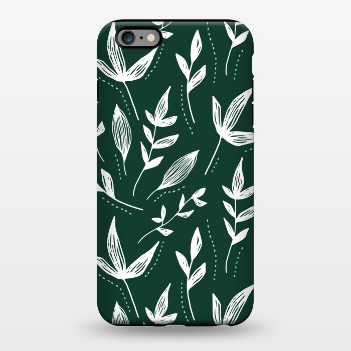 iPhone 6/6s plus StrongFit White leaves green background  by Winston