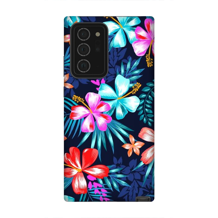 Galaxy Note 20 Ultra StrongFit Beautiful Tropical Design Leave and Flowers by ArtsCase