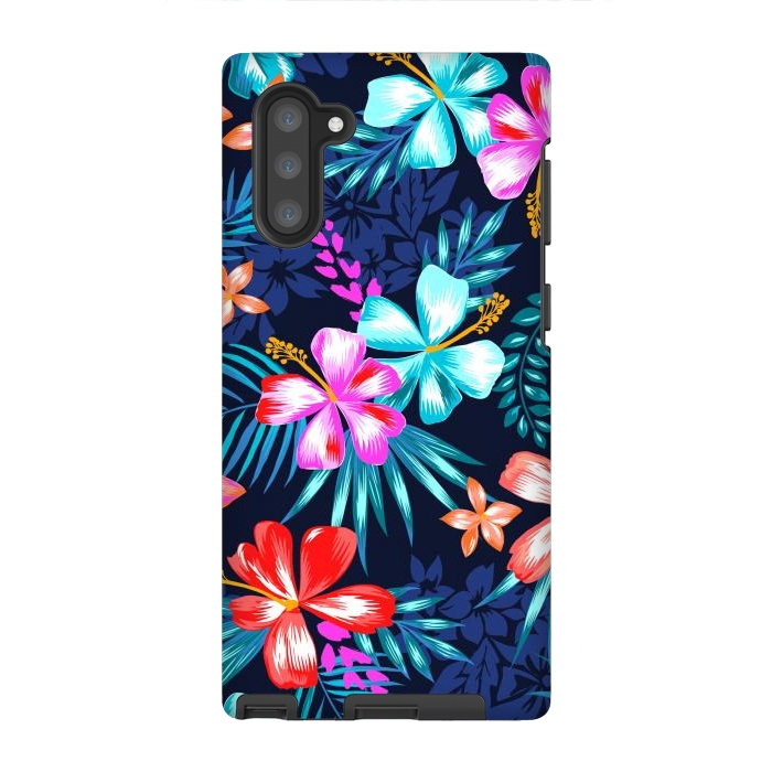 Galaxy Note 10 StrongFit Beautiful Tropical Design Leave and Flowers by ArtsCase