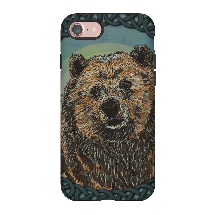 iPhone 7 StrongFit Brown Bear by Lotti Brown