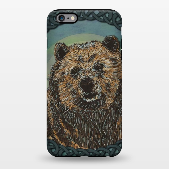 iPhone 6/6s plus StrongFit Brown Bear by Lotti Brown