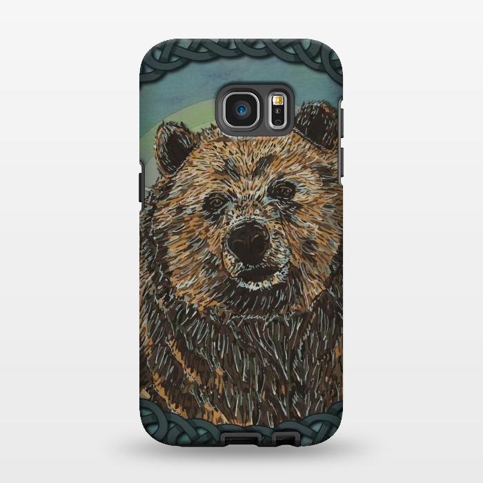 Galaxy S7 EDGE StrongFit Brown Bear by Lotti Brown