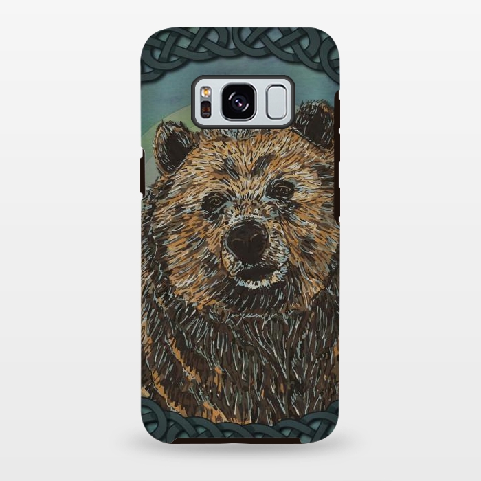 Galaxy S8 plus StrongFit Brown Bear by Lotti Brown