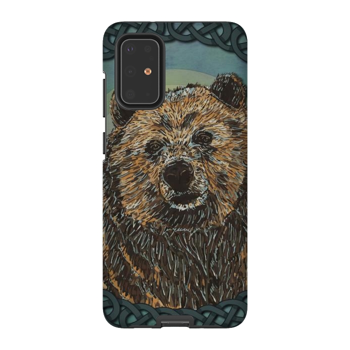 Galaxy S20 Plus StrongFit Brown Bear by Lotti Brown