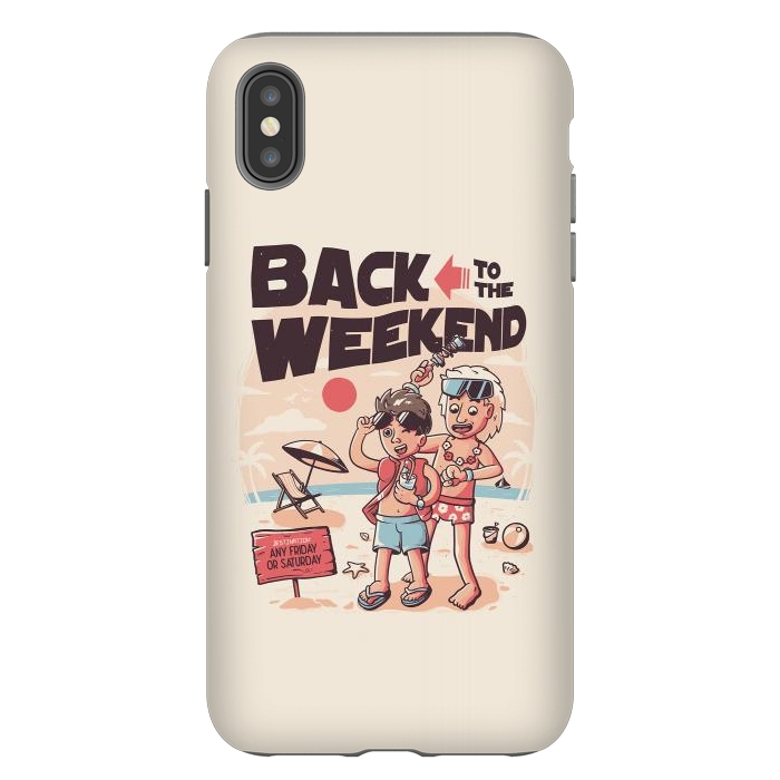 iPhone Xs Max StrongFit Back to the Weekend by eduely