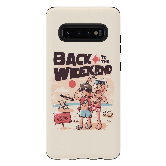 Galaxy S10 plus StrongFit Back to the Weekend by eduely