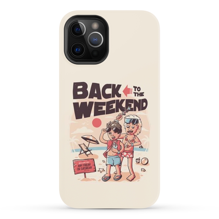 iPhone 12 Pro Max StrongFit Back to the Weekend by eduely
