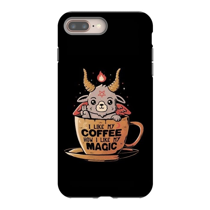 iPhone 8 plus StrongFit Black Coffee por eduely
