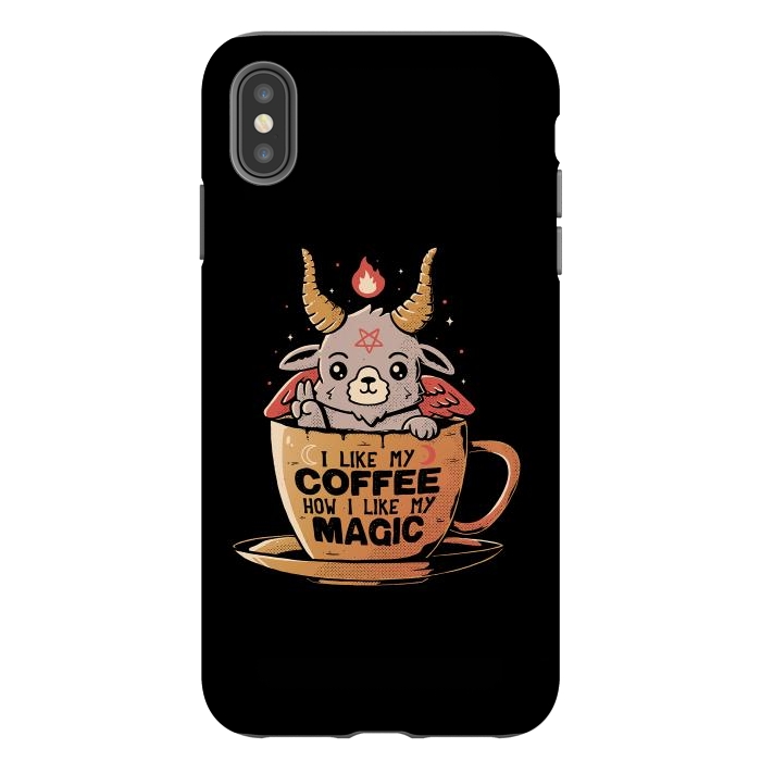 iPhone Xs Max StrongFit Black Coffee by eduely