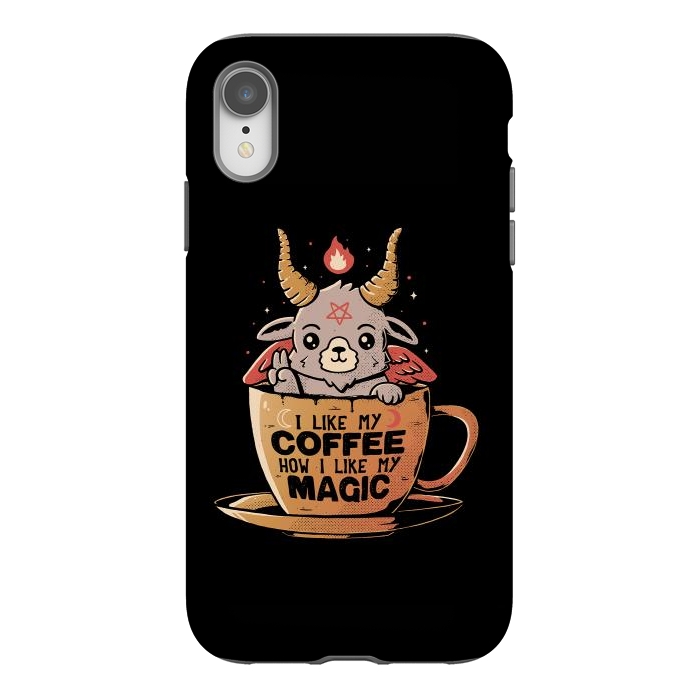 iPhone Xr StrongFit Black Coffee by eduely