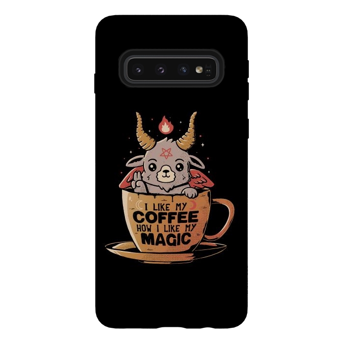 Galaxy S10 StrongFit Black Coffee by eduely
