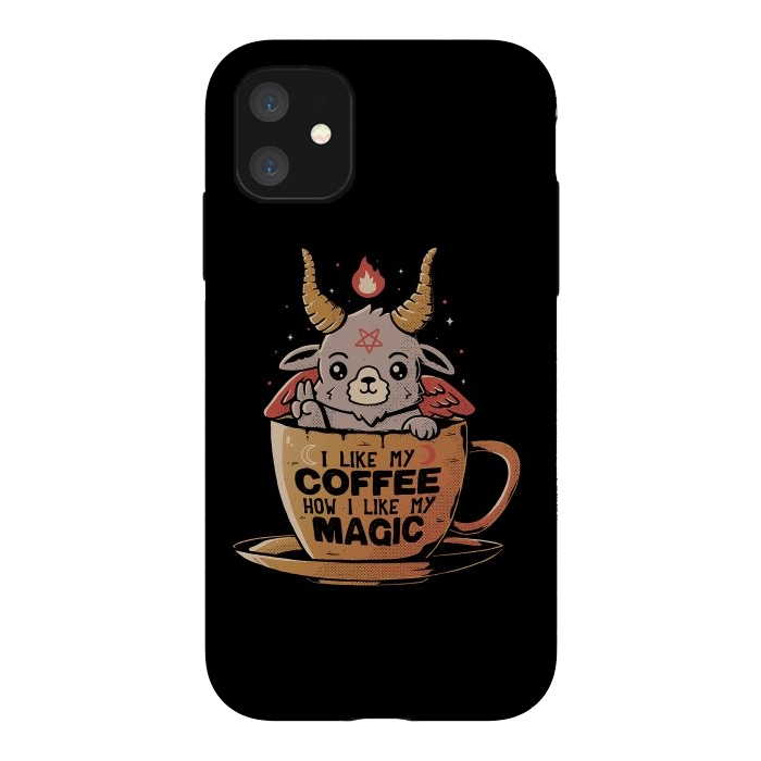 iPhone 11 StrongFit Black Coffee by eduely