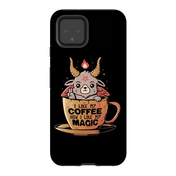 Pixel 4 StrongFit Black Coffee by eduely