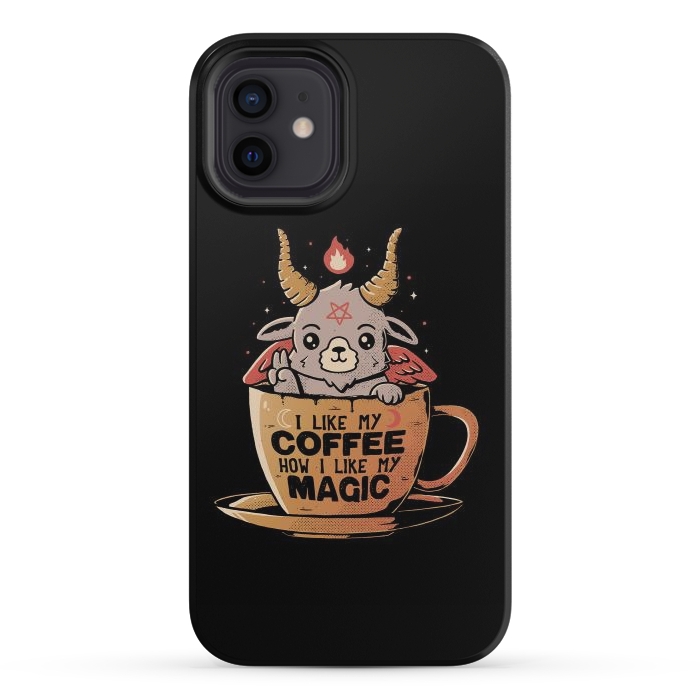 iPhone 12 mini StrongFit Black Coffee by eduely