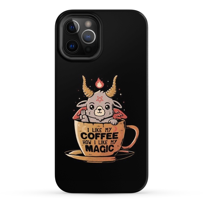 iPhone 12 Pro Max StrongFit Black Coffee by eduely