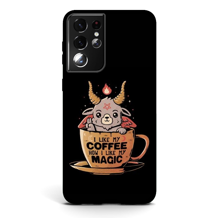 Galaxy S21 ultra StrongFit Black Coffee by eduely