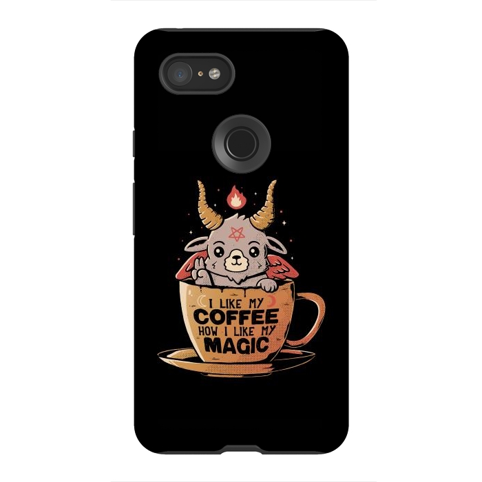 Pixel 3XL StrongFit Black Coffee by eduely