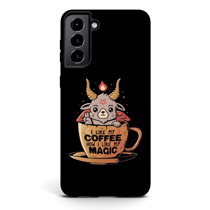 Galaxy S21 StrongFit Black Coffee by eduely