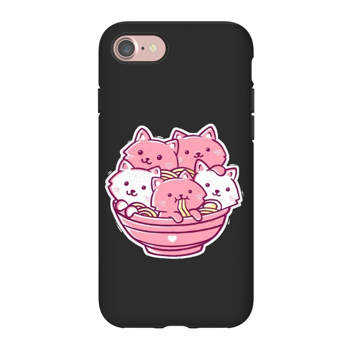 iPhone 7 StrongFit Cat Ramen by eduely
