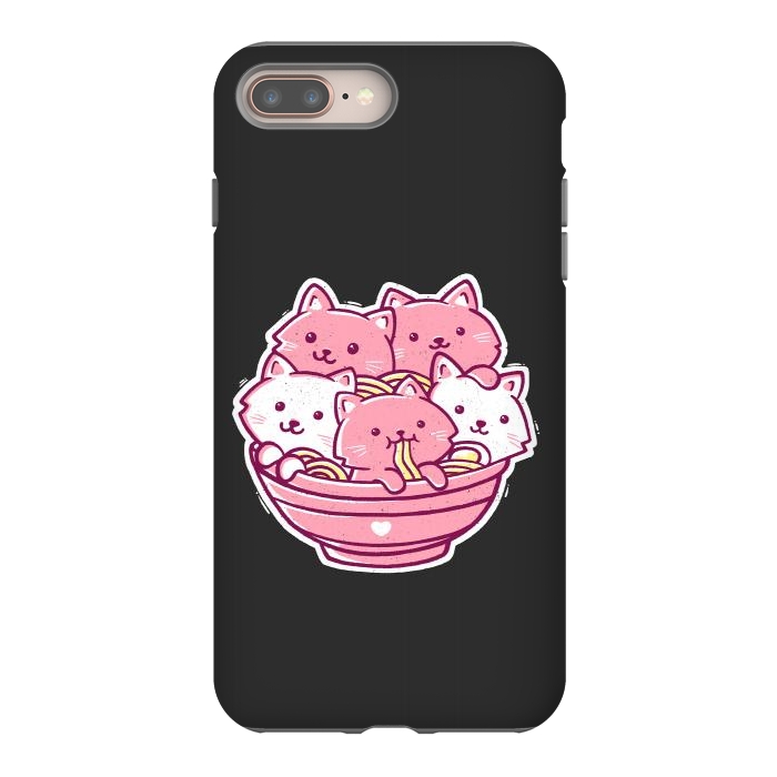 iPhone 7 plus StrongFit Cat Ramen by eduely
