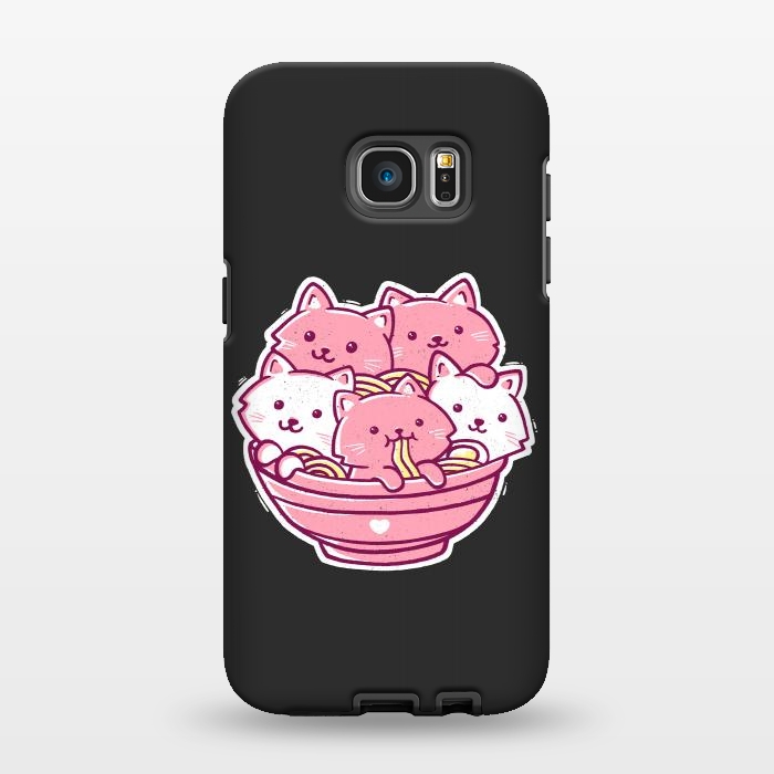 Galaxy S7 EDGE StrongFit Cat Ramen by eduely