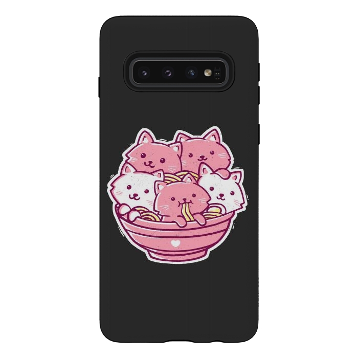 Galaxy S10 StrongFit Cat Ramen by eduely