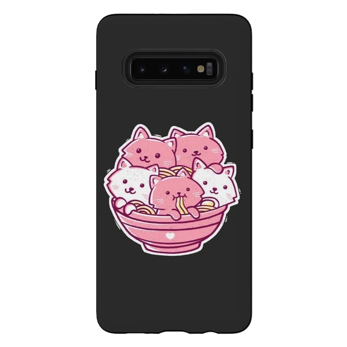 Galaxy S10 plus StrongFit Cat Ramen by eduely
