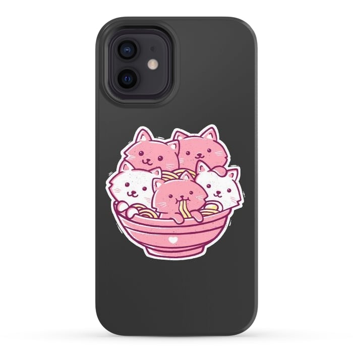 iPhone 12 StrongFit Cat Ramen by eduely
