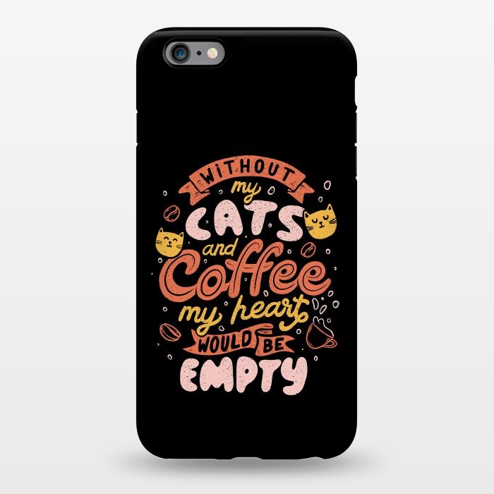 iPhone 6/6s plus StrongFit Cats and Coffee  by eduely