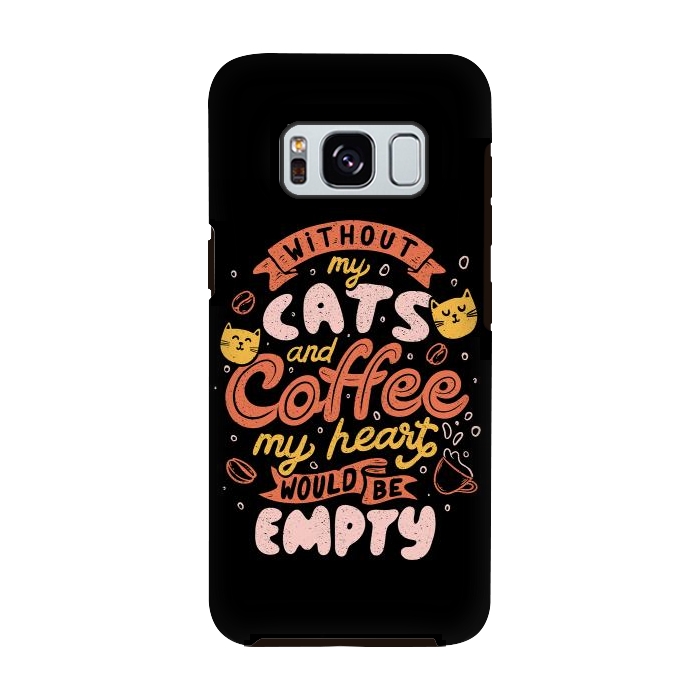 Galaxy S8 StrongFit Cats and Coffee  by eduely