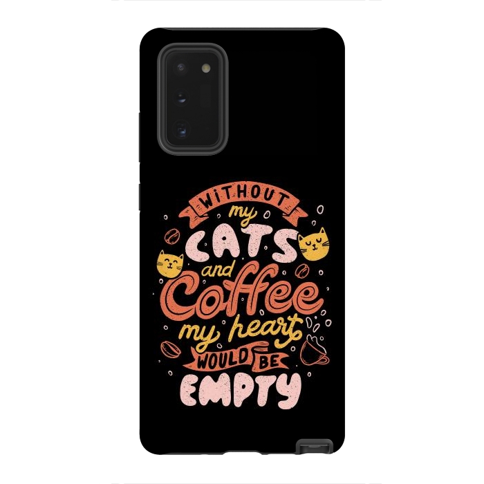 Galaxy Note 20 StrongFit Cats and Coffee  by eduely