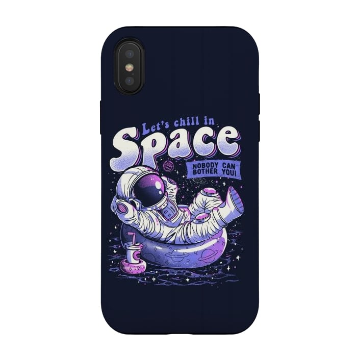 iPhone Xs / X StrongFit Chilling in Space by eduely