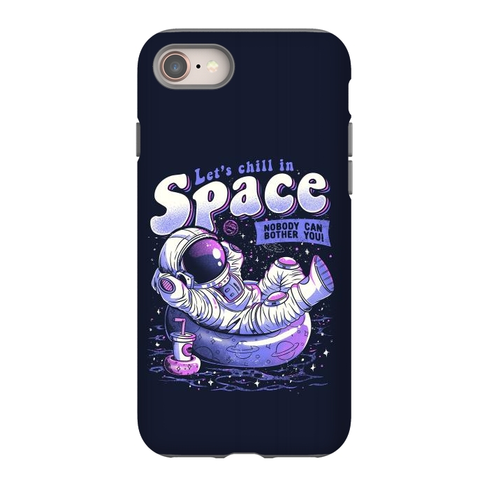 iPhone 8 StrongFit Chilling in Space by eduely
